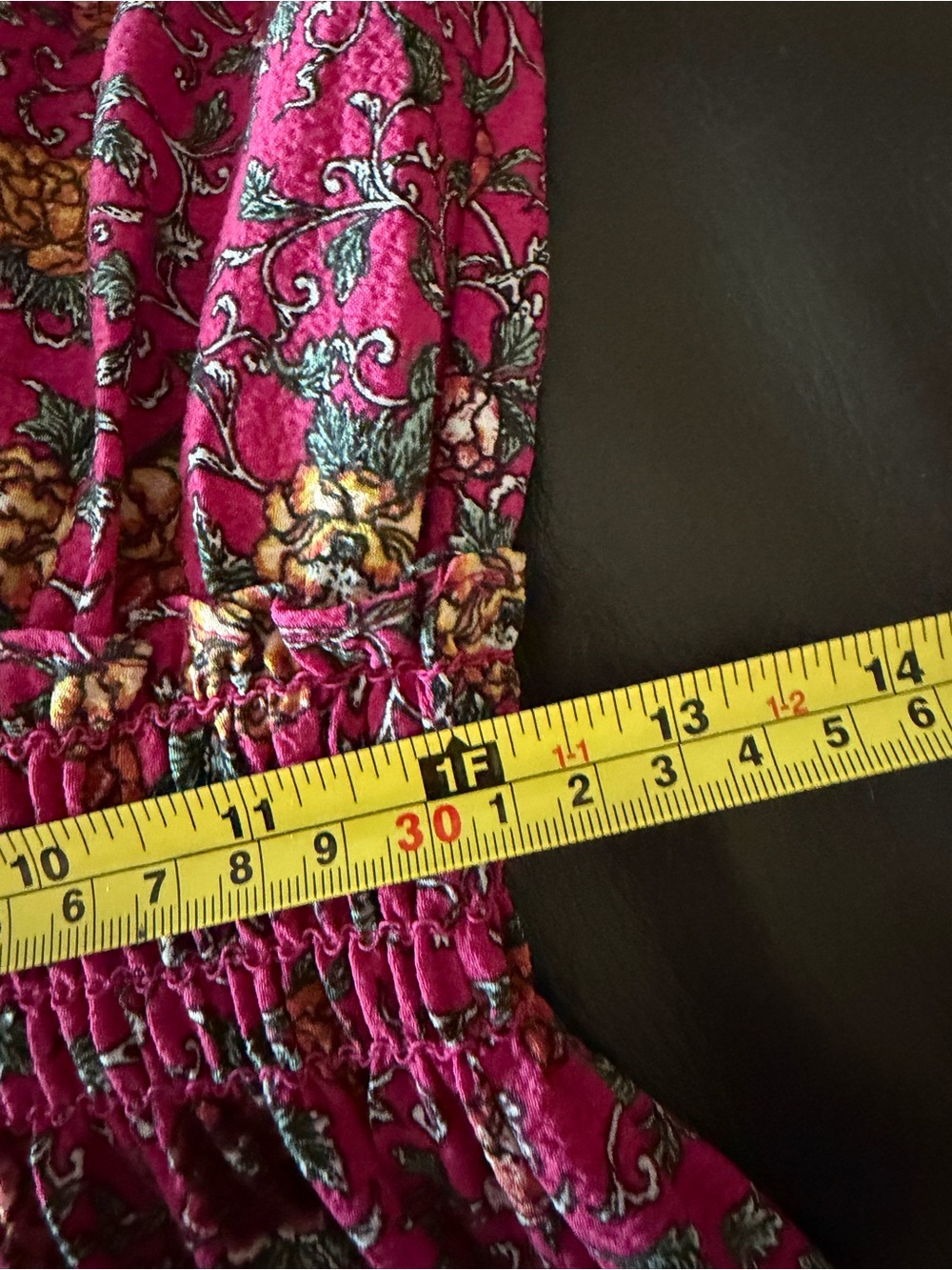 Max Studio Raspberry Floral Maxi Dress - Picture 6 of 9